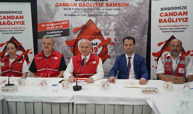 Samsun'da 'Hedef 1919' kampanyası: "Hastaya Kan, Ormana Can"