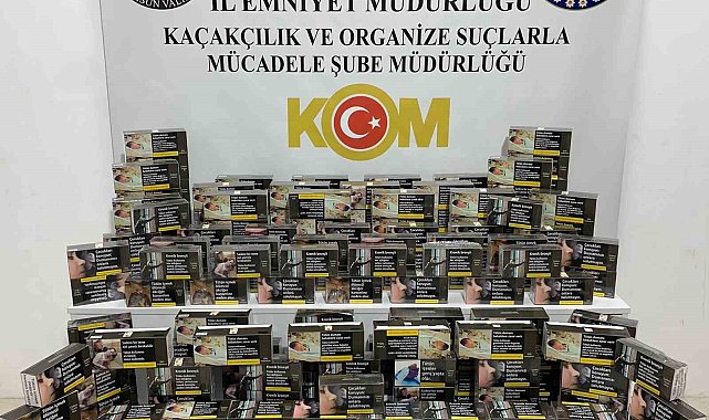 Samsun'da 41 bin 400 adet makaron ele geçirildi