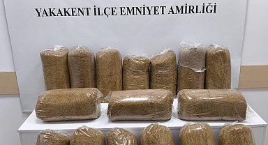 Samsun'da 80 kilo kaçak tütün ele geçirildi