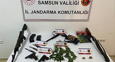 Samsun'da silah operasyonu: 5 kişi yakalandı