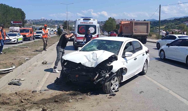 Samsun'da trafik kazası: 3 yaralı