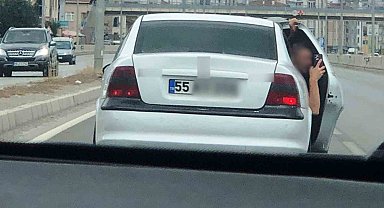 Samsun'da trafikte tehlikeli davranışlar cezasız kalmadı