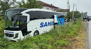 Samsun'da yolcu otobüsü kaza yaptı: Yaralılar var