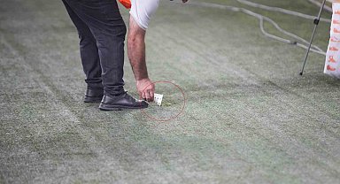 Samsunspor-Panathinaikos maçında statta "peygamberdevesi" görüldü