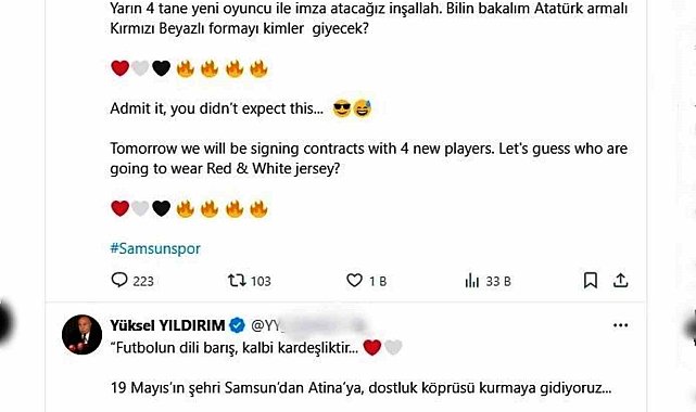 Samsunspor'da 4 imza birden