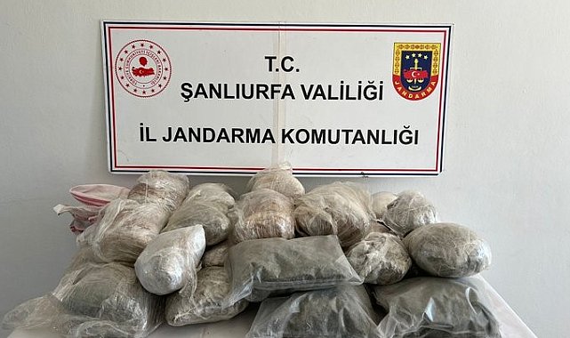 Şanlıurfa'da 26 kilo esrar ele geçirildi