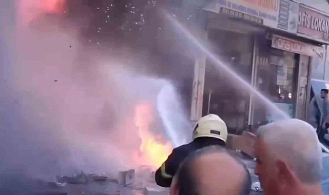Şanlıurfa'da iş yerinde korkutan yangın
