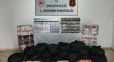Şanlıurfa'da kaçak çay ve sigara ele geçirildi