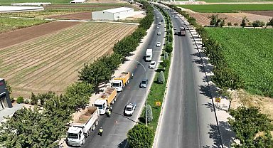 Şanlıurfa'da moloz taşıyan kamyonlar denetlendi