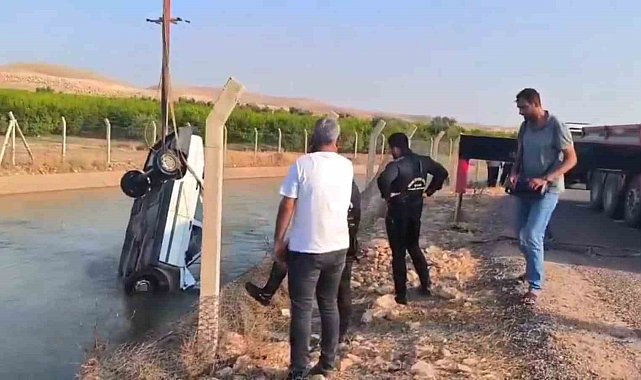 Şanlıurfa'da otomobil sulama kanalına düştü: 2 kişi kurtarıldı