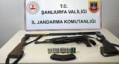 Şanlıurfa'da Ruhsatsız silah operasyonu: 3 gözaltı