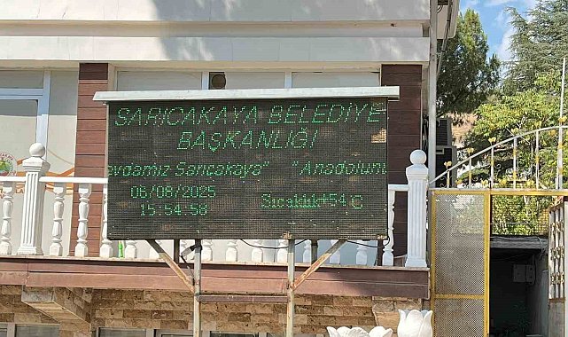 Sarıcakaya'da termometreler 54'ü gösterdi
