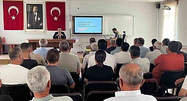 Sarıgöl'de muhtarlarla orman yangınları toplantısı yapıldı