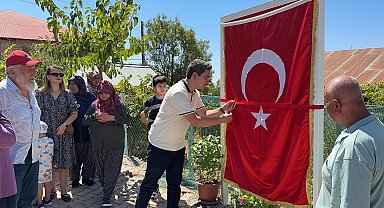 Şehidin ismi köy meydanına verildi