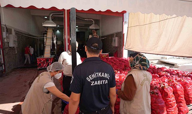 Şehitkamil'den salça denetimi