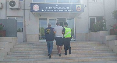Serik'te 29 yıl 5 ay kesinleşmiş hapis cezası bulunan hükümlü yakalandı