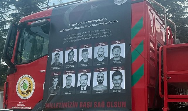 Seyitgazi'de yangın şehitleri dualarla anıldı
