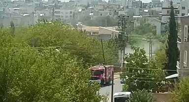 Sıcaklığa dayanamayan trafo alev aldı