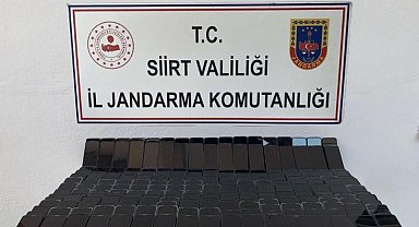 Siirt'te 10 milyon lira değerinde kaçak cep telefonu ele geçirildi