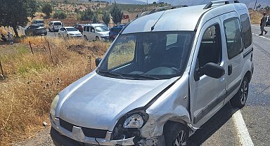 Siirt'te maddi hasarlı trafik kazası