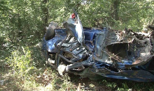 Şile'de otomobil ormanlık alana uçtu: 1 ölü