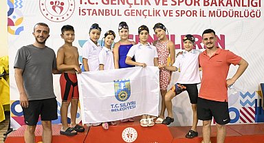 Silivri Belediyesi Spor Kulübü Yüzme Takımı, 20 madalya kazandı