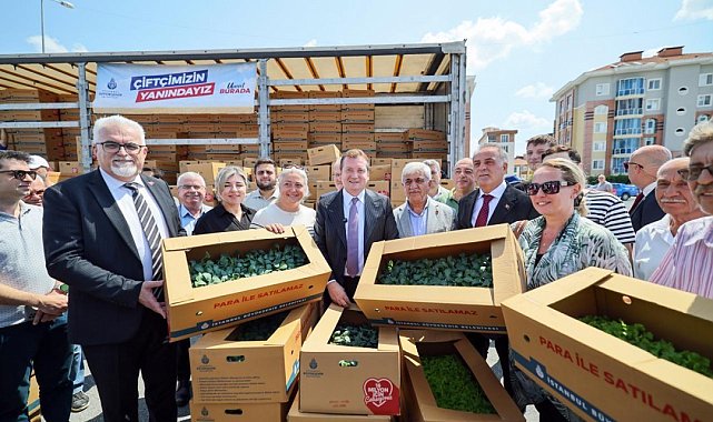 Silivri'de Kışlık Sebze Fidesi Dağıtım Töreni töreni düzenlendi