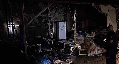 Sındırgı'da marangoz atölyesinde yangın paniği