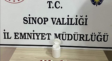 Sinop'ta şüpheli şahıstan uyuşturucu çıktı