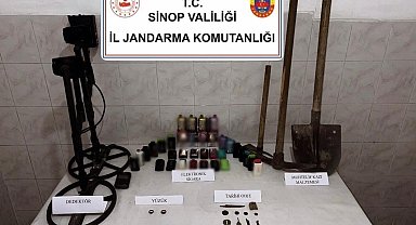 Sinop'ta tarihi eser kaçakçılığı operasyonu: 1 gözaltı