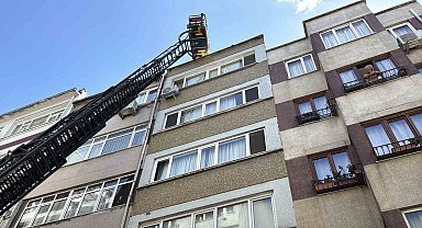 Şişli'de restoran bacasında çıkan yangın paniğe neden oldu