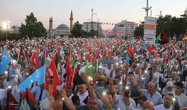 Sivas'ta Filistin'e destek yürüyüşü düzenlendi
