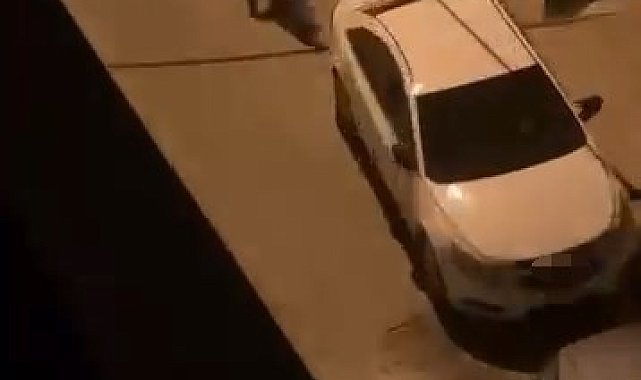 Sokakta camı sağlam otomobil bırakmadı