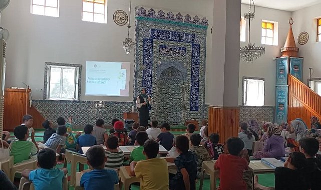 Söke'de yaz Kur'an kursu öğrencilerine bilinçlendirme seminerleri