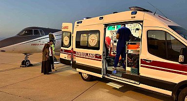 Solunum yetmezliği yaşayan bebek ambulans uçakla Ankara'ya sevk edildi