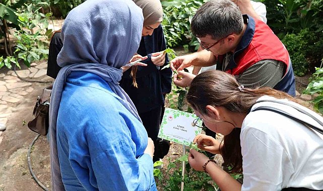 Stajyer öğrenciler Afyonkarahisar Tıbbi ve Aromatik Bitkiler Merkezi'ni gezdi