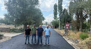 Şuhut'un Ortapınar Mahallesi'nde asfalt çalışmaları sona yaklaşıyor