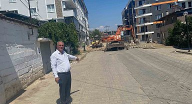 Sultanhisar'da 5 bin metrekarelik parke taşı çalışması sürüyor