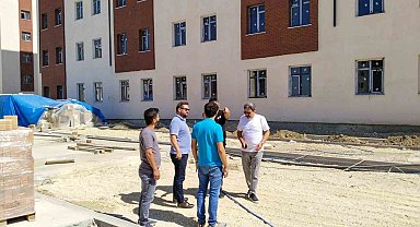 Tabtuk Emre Kız Öğrenci Yurdu inşaatında inceleme yapıldı