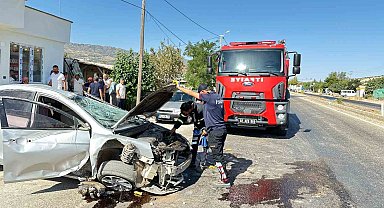 Takla atan otomobilin sürücüsü yaralandı