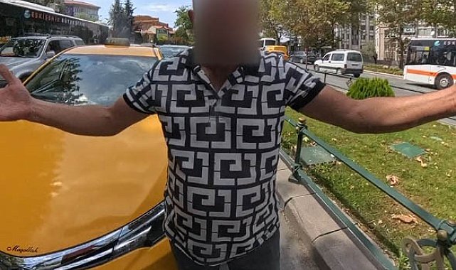 Taksici ve kurye arasında kavga
