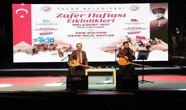 Talas'ta Zafer Coşkusu 'Malazgirt Filmi' ile devam etti