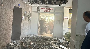 Tavanı çöken Denizli Devlet Hastanesinin bir katı kullanıma kapatıldı