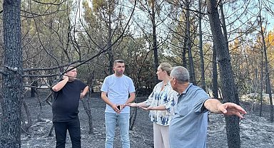 Taybıllı'dan Enez'de yangın bölgesine dayanışma ziyareti