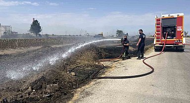 Tekirdağ'da çıkan yangın korkuttu