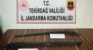 Tekirdağ'da jandarmadan silah ve mühimmat operasyonu