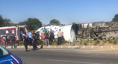 Tekirdağ'da kamyon kazası: 1 yaralı