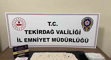 Tekirdağ'da torbacı operasyonu: 2 bin 474 sentetik hap ele geçirildi