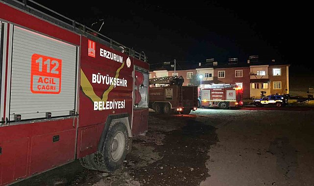 Tekman'da korkutan yangın