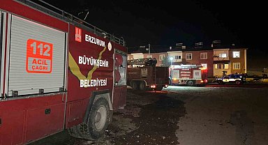 Tekman'da korkutan yangın
